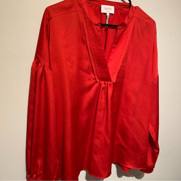 Red Laundry Blouse - Picture 1 of 8